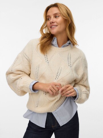 Pull-over 'ZENIA' VERO MODA en beige : devant