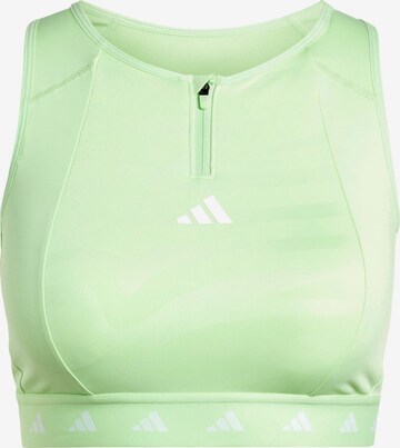 ADIDAS PERFORMANCE Sports Bra 'Powerimpact' in Green: front