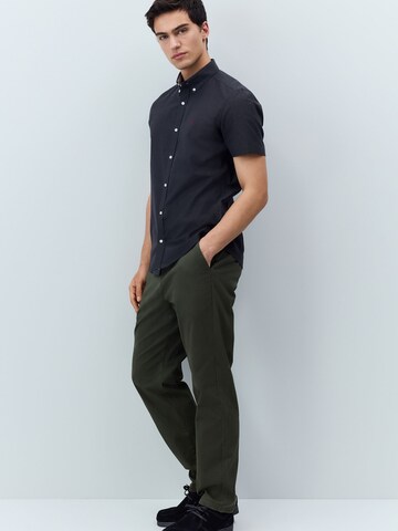 Next Regular fit Button Up Shirt in Grey