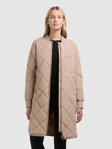 Manteau mi-saison 'YMAL2' khujo en beige : devant
