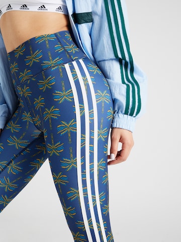 ADIDAS PERFORMANCE Skinny Sportsbukser 'Adidas x Farm Rio' i blå