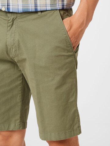 FYNCH-HATTON Normální Chino kalhoty – zelená