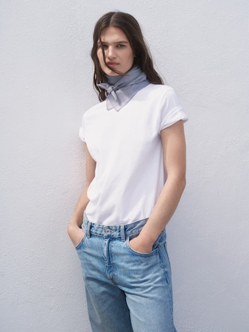 MANGO Shirt 'CHALS' in Wit: voorkant