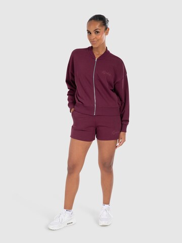 Smilodox Sweat jacket 'Fayne' in Purple