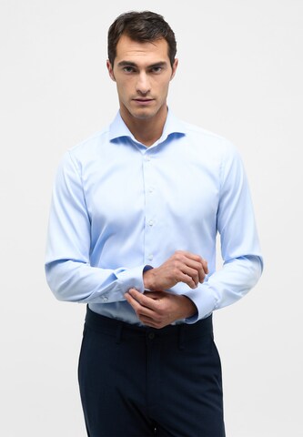 ETERNA Slim fit Business shirt in Blue: front