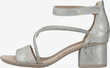 Rieker Sandals 'Aleria Absatzsandalen' in Silver: front