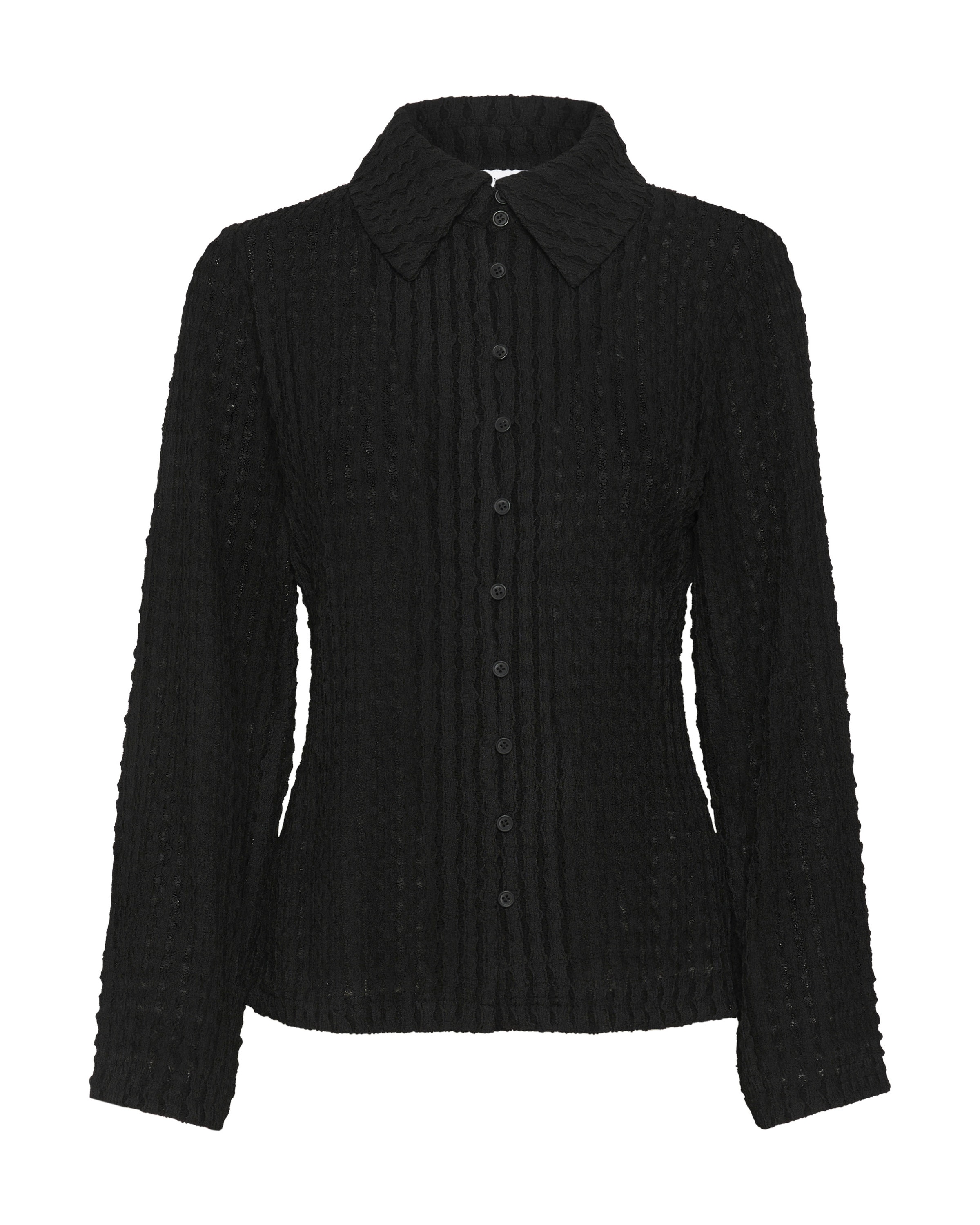 KAREN BY SIMONSEN Gebreid vest 'Tekla' in Zwart: voorkant