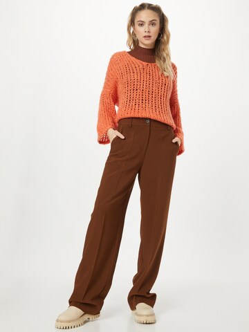 Hailys Sweater 'Linez' in Orange
