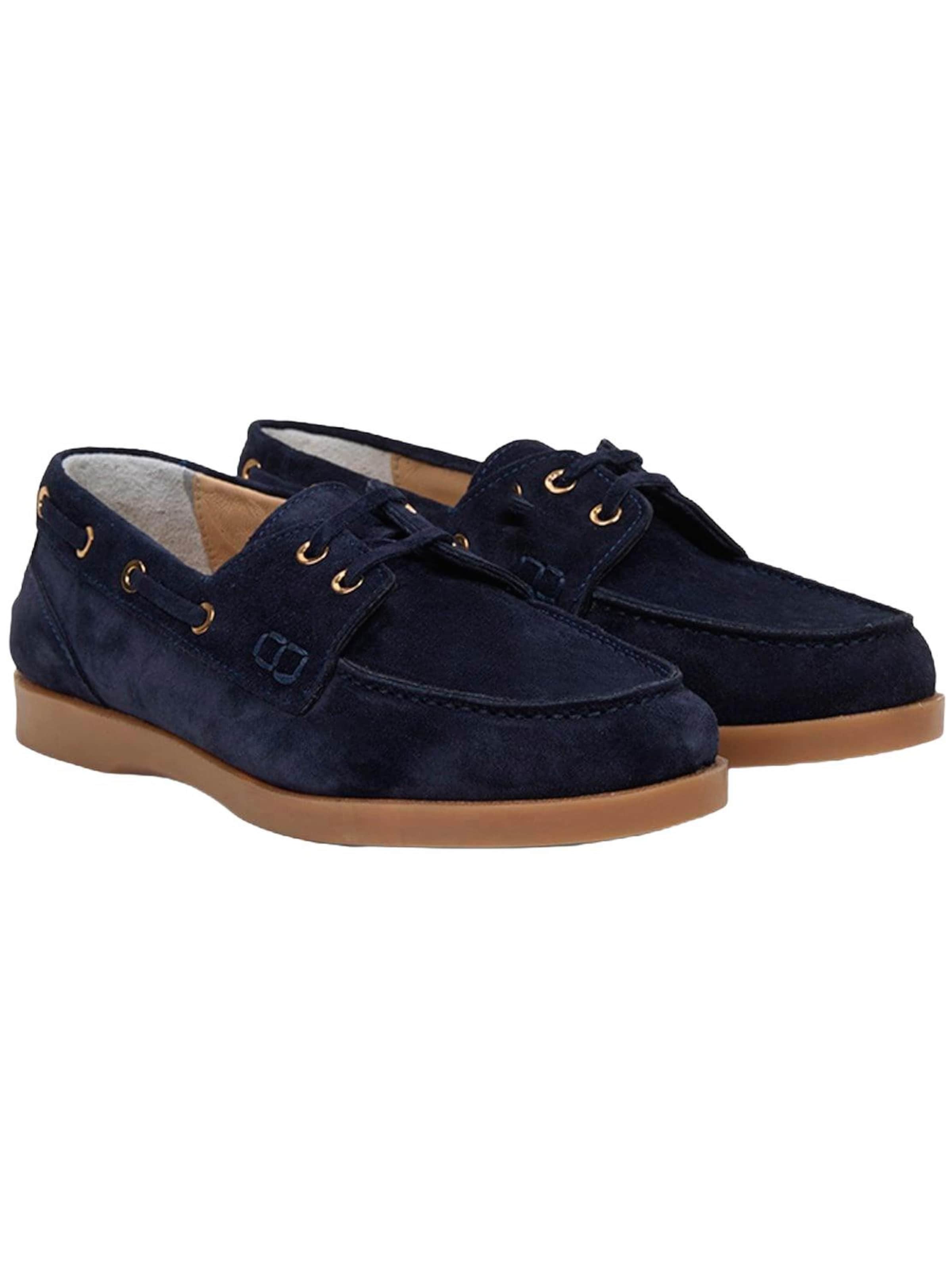 Desa Moccasins 'Slipper' in Blue: front