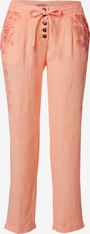 Soccx Loosefit Broek in Oranje: voorkant