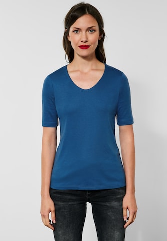 STREET ONE Shirt in Blauw: voorkant