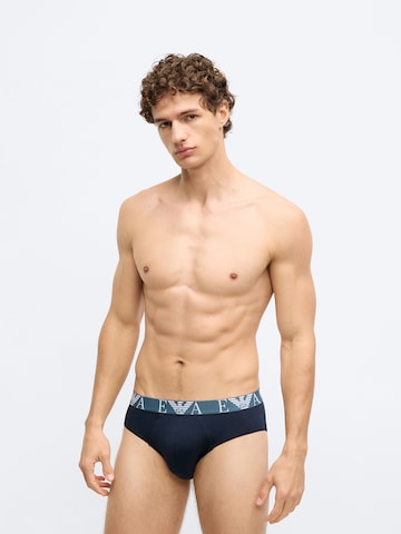 Slip Emporio Armani en bleu : devant