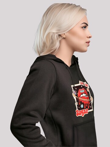 F4NT4STIC Sweatshirt 'Lips like sugar retro fashion  Valentinstag' in Black