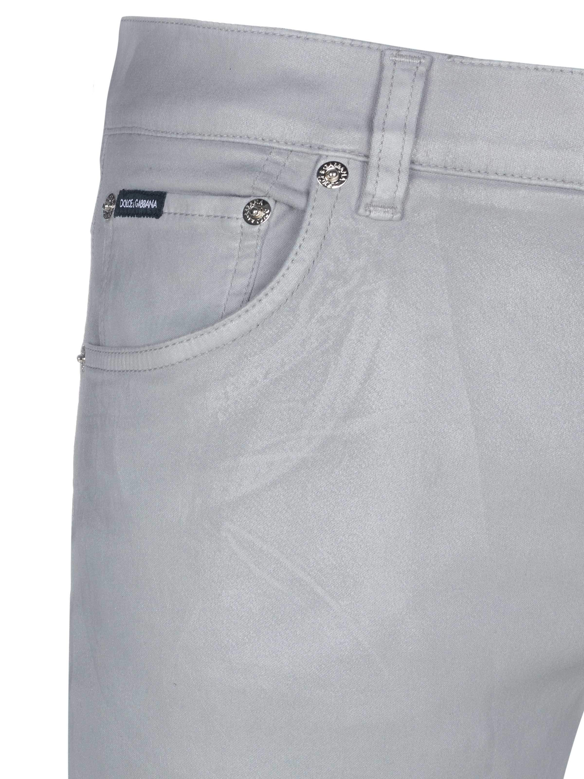 DOLCE & GABBANA Regular Hose 'Dolce & Gabbana Hose'‌‌‌ in Grau