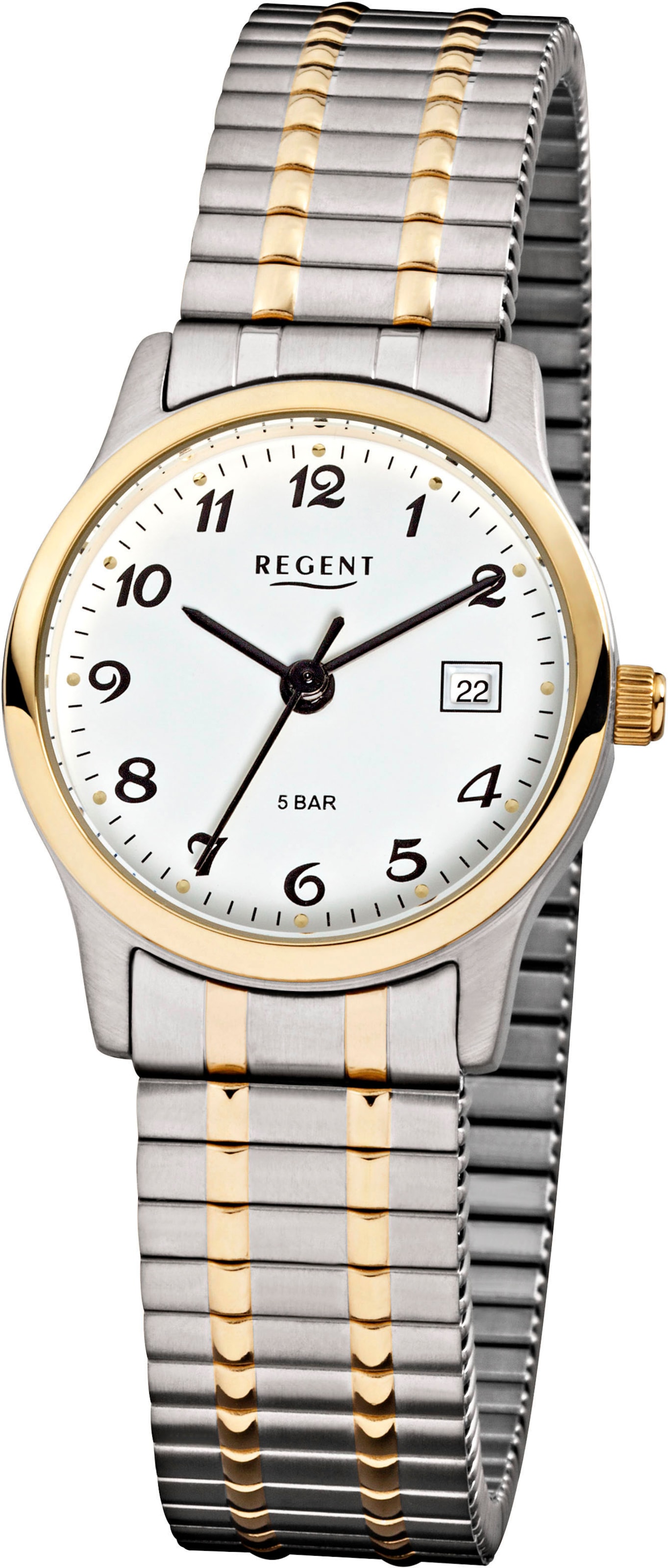 REGENT Analog Watch in Silver: front