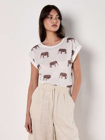 T-shirt Apricot en blanc