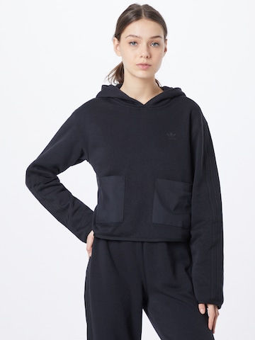 ADIDAS ORIGINALS Sweatshirt in Black: front