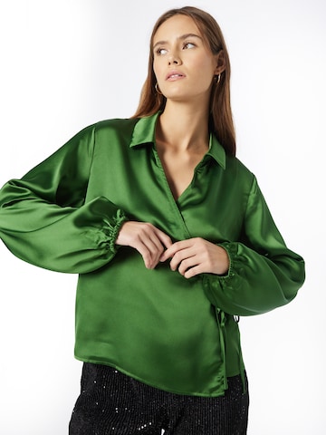 OBJECT Bluzka w kolorze zielony: przód
