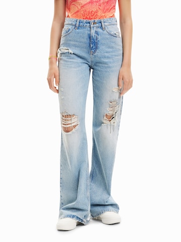 Desigual Wide Leg Jeans i blå: forside