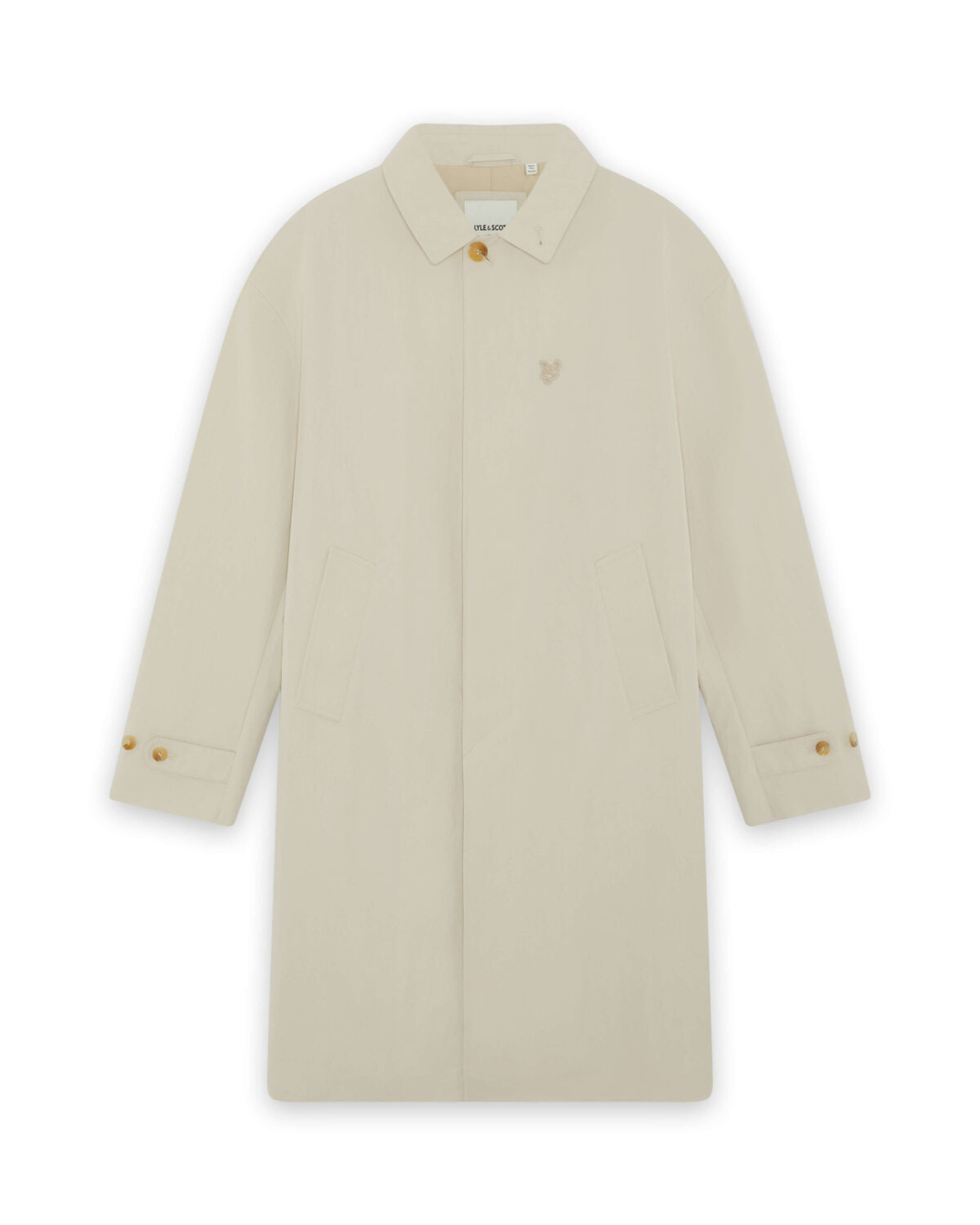 Lyle & Scott Tussenjas in XS in de kleur Ecru, Productweergave