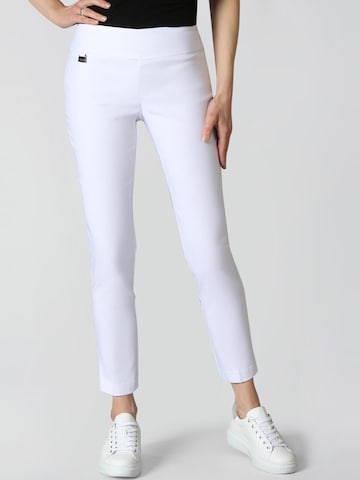 Lisette L Skinny Broek 'Perfectly fitting' in Wit: voorkant