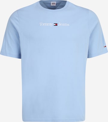 Tommy Jeans Plus Shirt in Blue: front