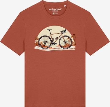 Watapparel T-Shirt 'Gravelbike' in Orange: Vorderseite
