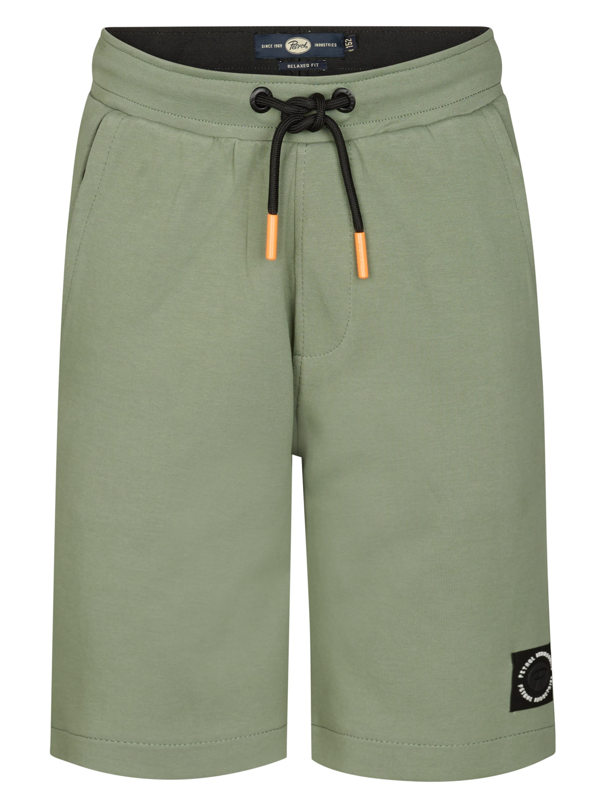 Petrol Industries Regular Trousers in Green: front