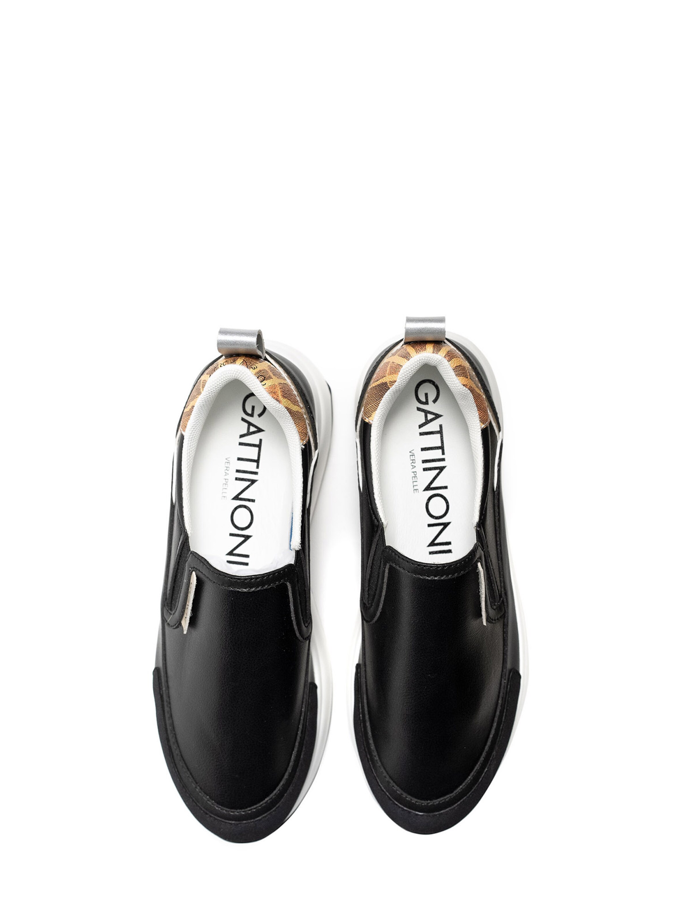 Gattinoni Platform trainers in Black