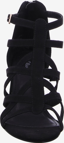 s.Oliver Strap Sandals in Black