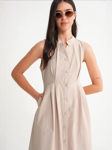 Robe-chemise MixRay en beige