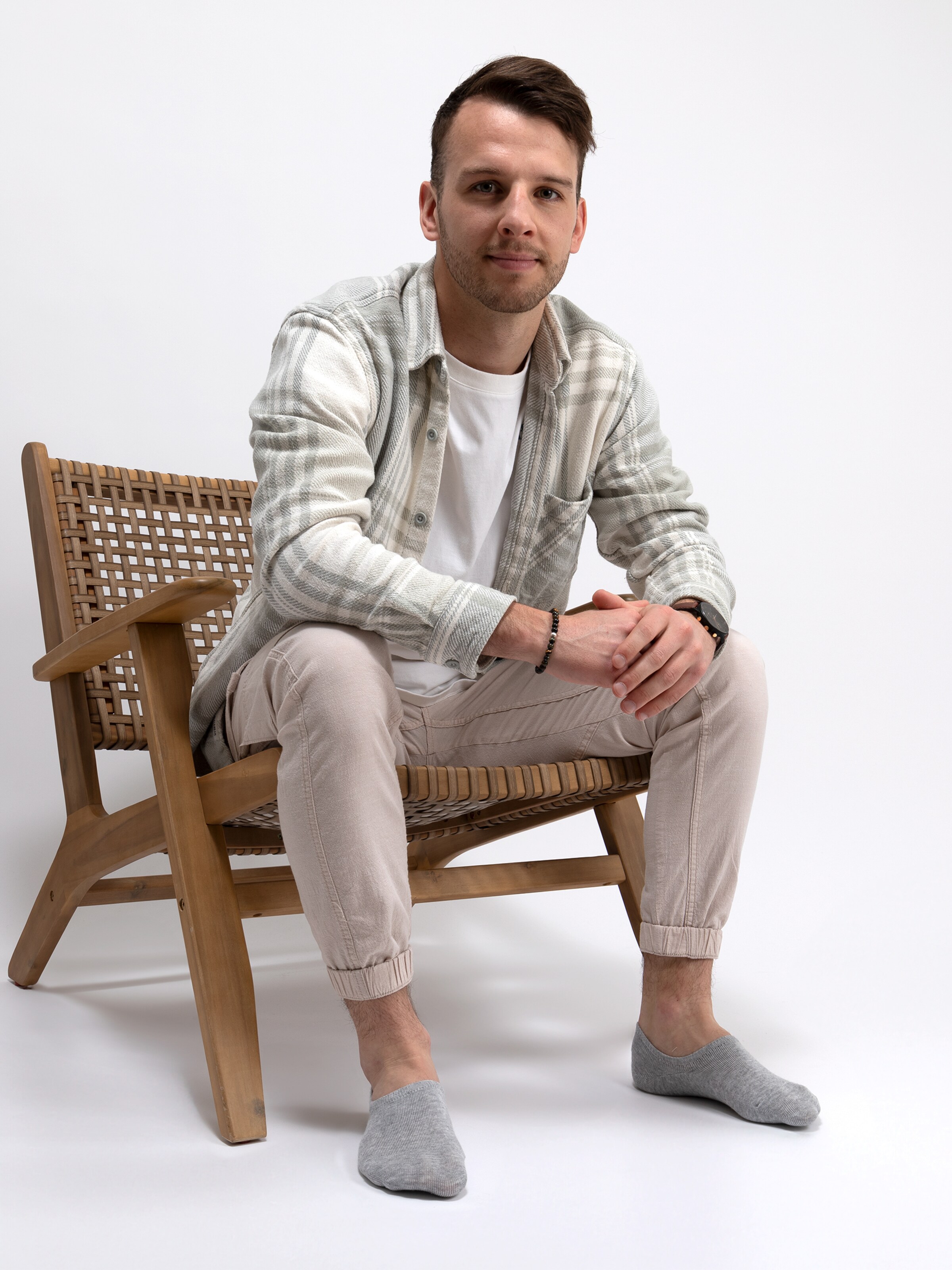 Occulto Ankle socks 'Strolch' in Grey