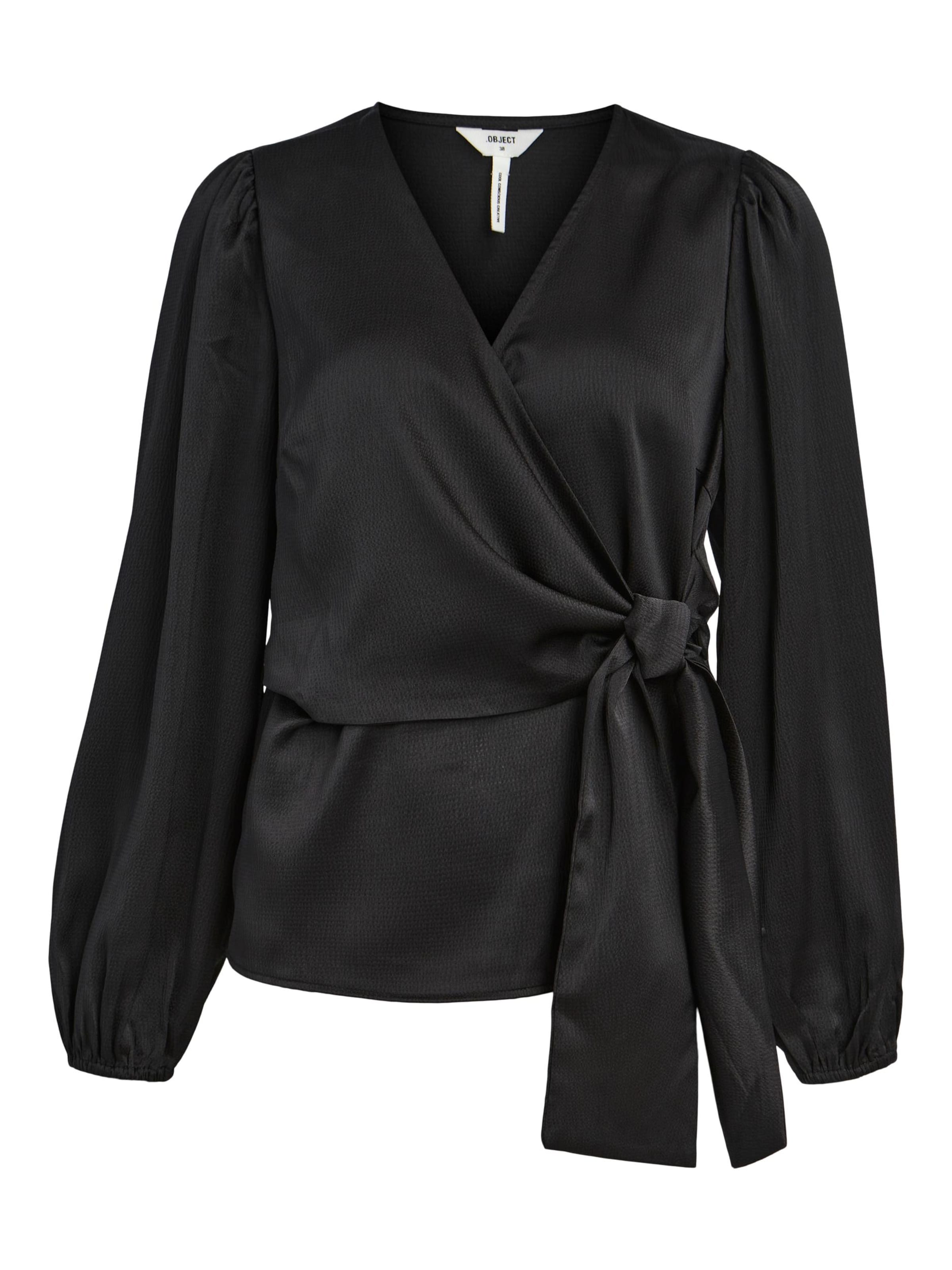 OBJECT Μπλούζα 'Adalina' σε μαύρο: μπροστά