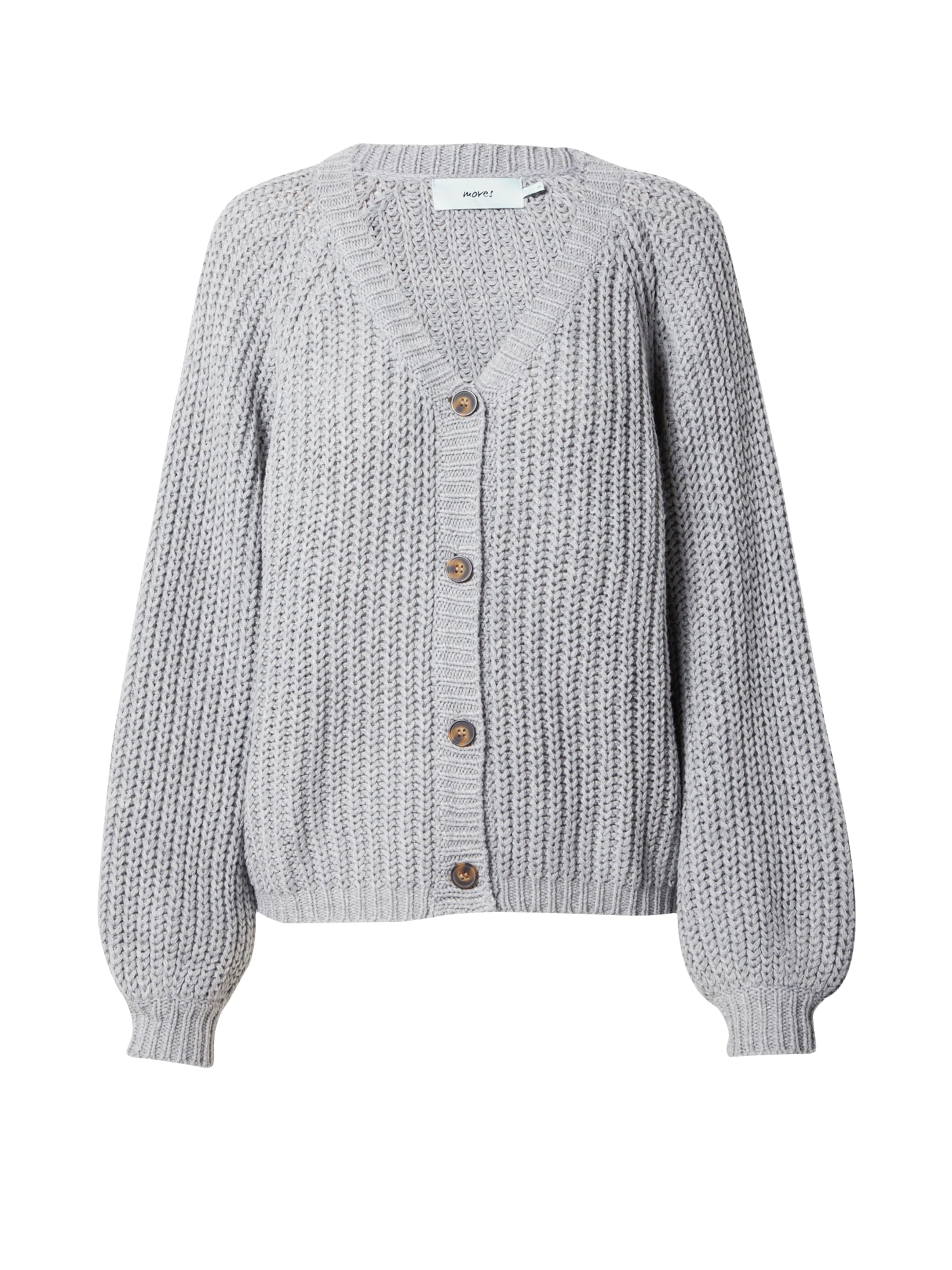 Frauen Pullover & Strick Moves Strickjacke 'Momo' in Grau - JN41442 Frauen Pullover & Strick Moves Strickjacke 'Momo' in Grau - JN41442