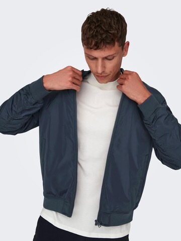 Only & Sons Between-season jacket 'Joshua' in Blue