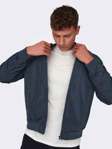 Veste mi-saison 'Joshua' Only & Sons en bleu