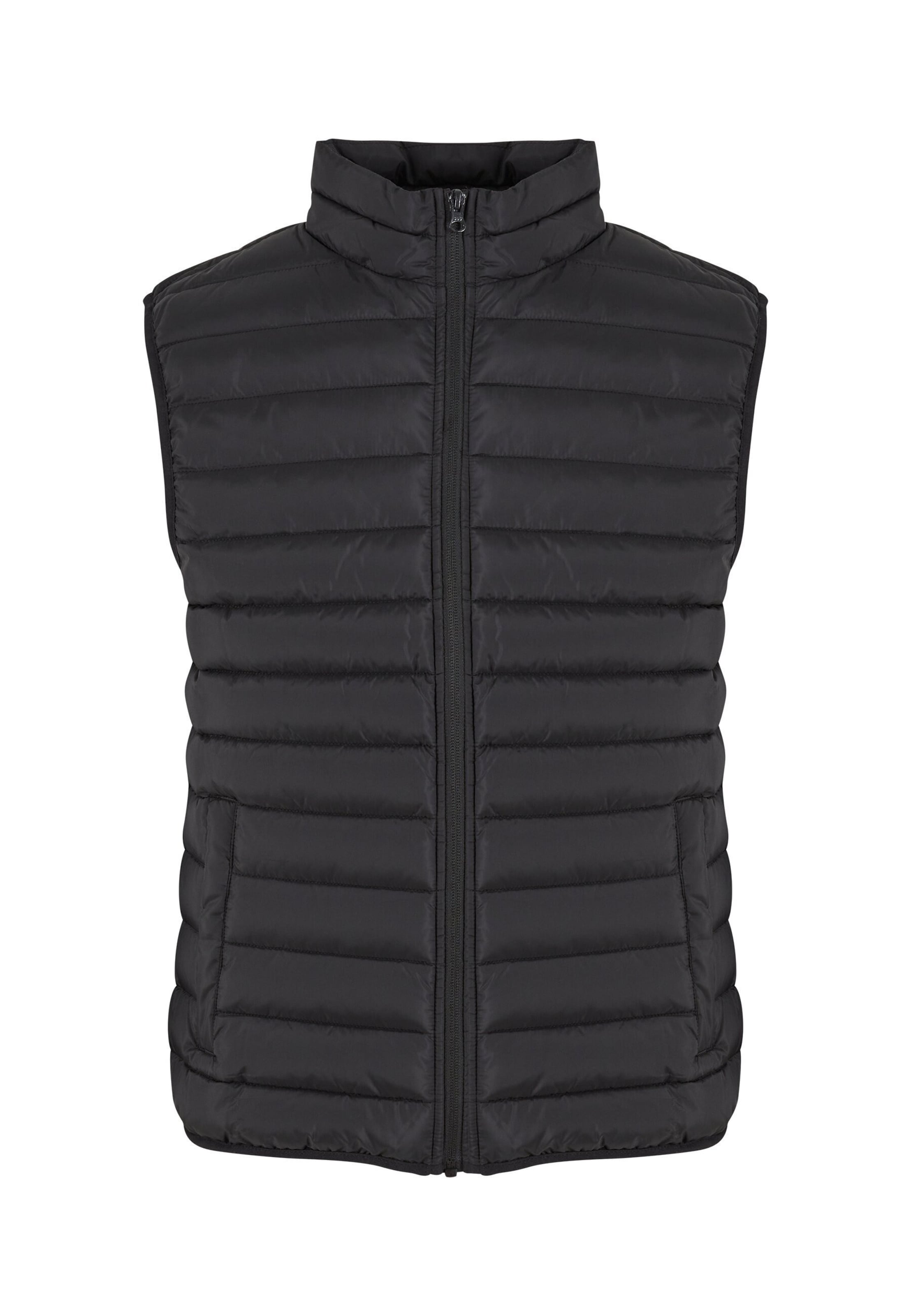 Gilet Urban Classics en noir : devant