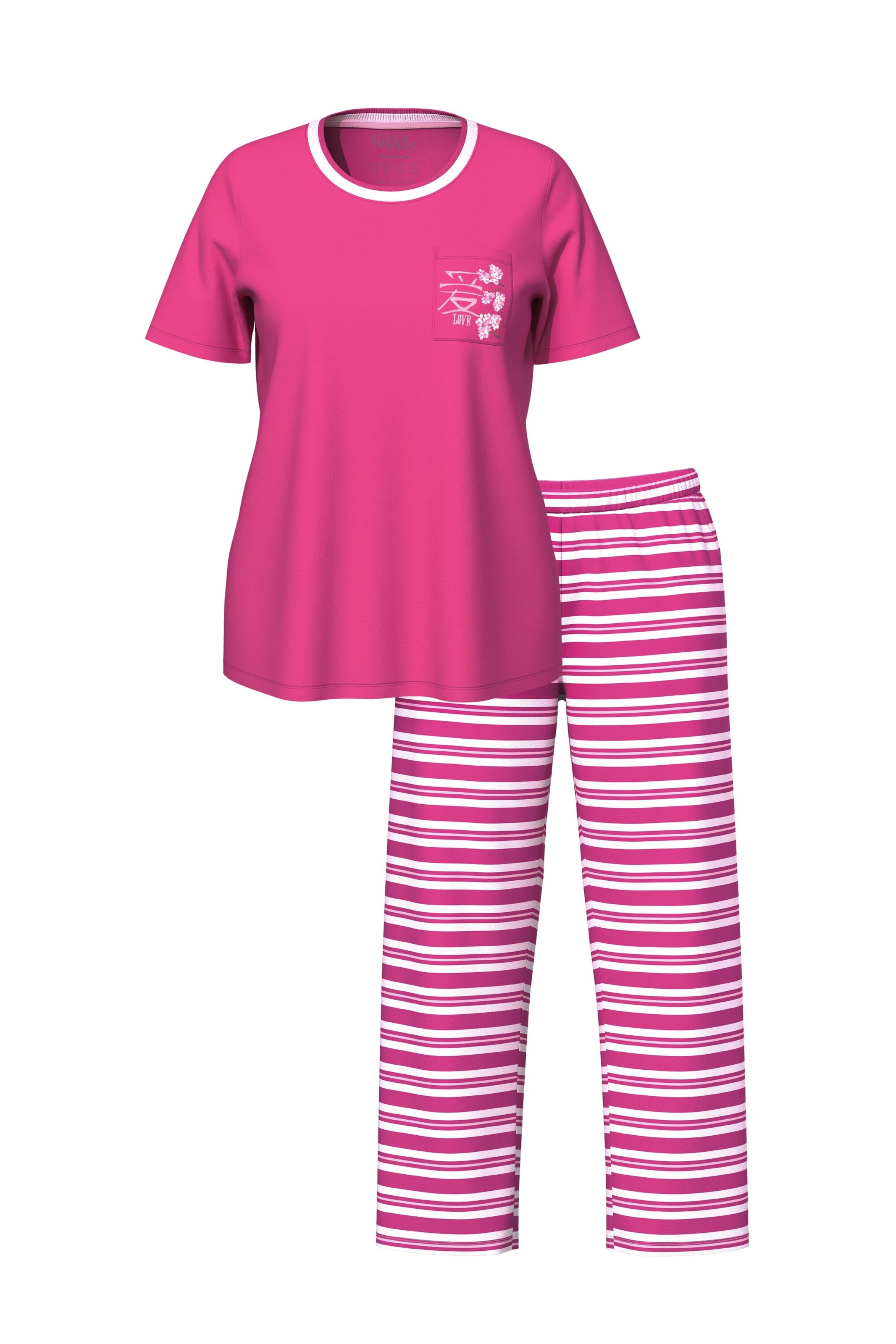 Ulla Popken Pyjama in Roze: voorkant