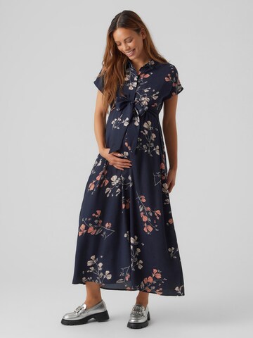 Vero Moda Maternity Košilové šaty 'HALLIE' – modrá