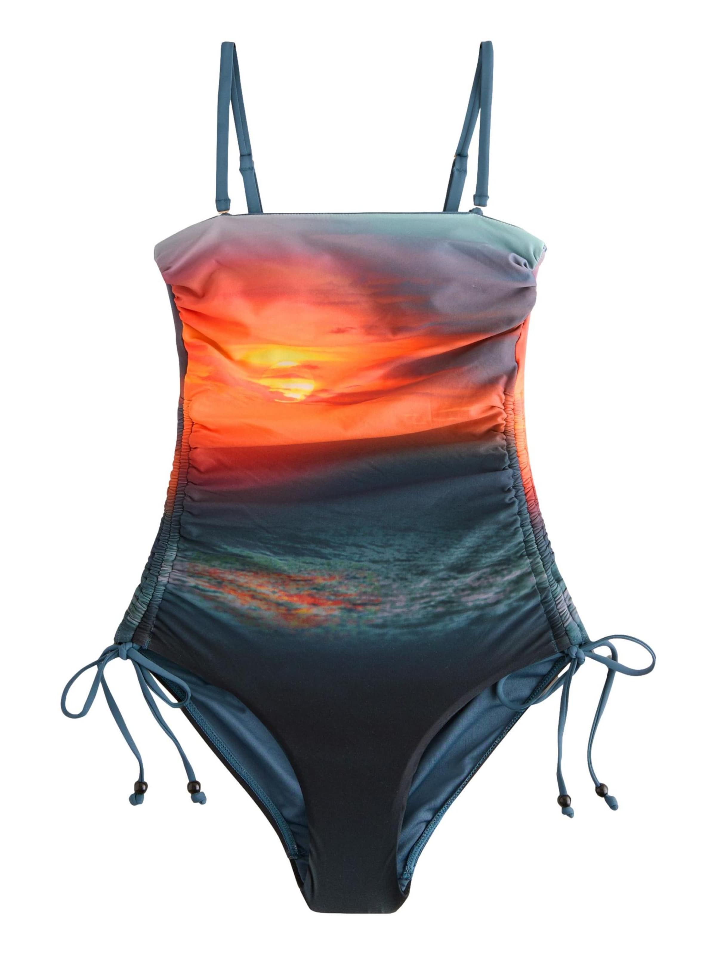 Next Õlapaelteta topp Korrigeeriv ujumistrikoo, värv segavärvid: eest vaates