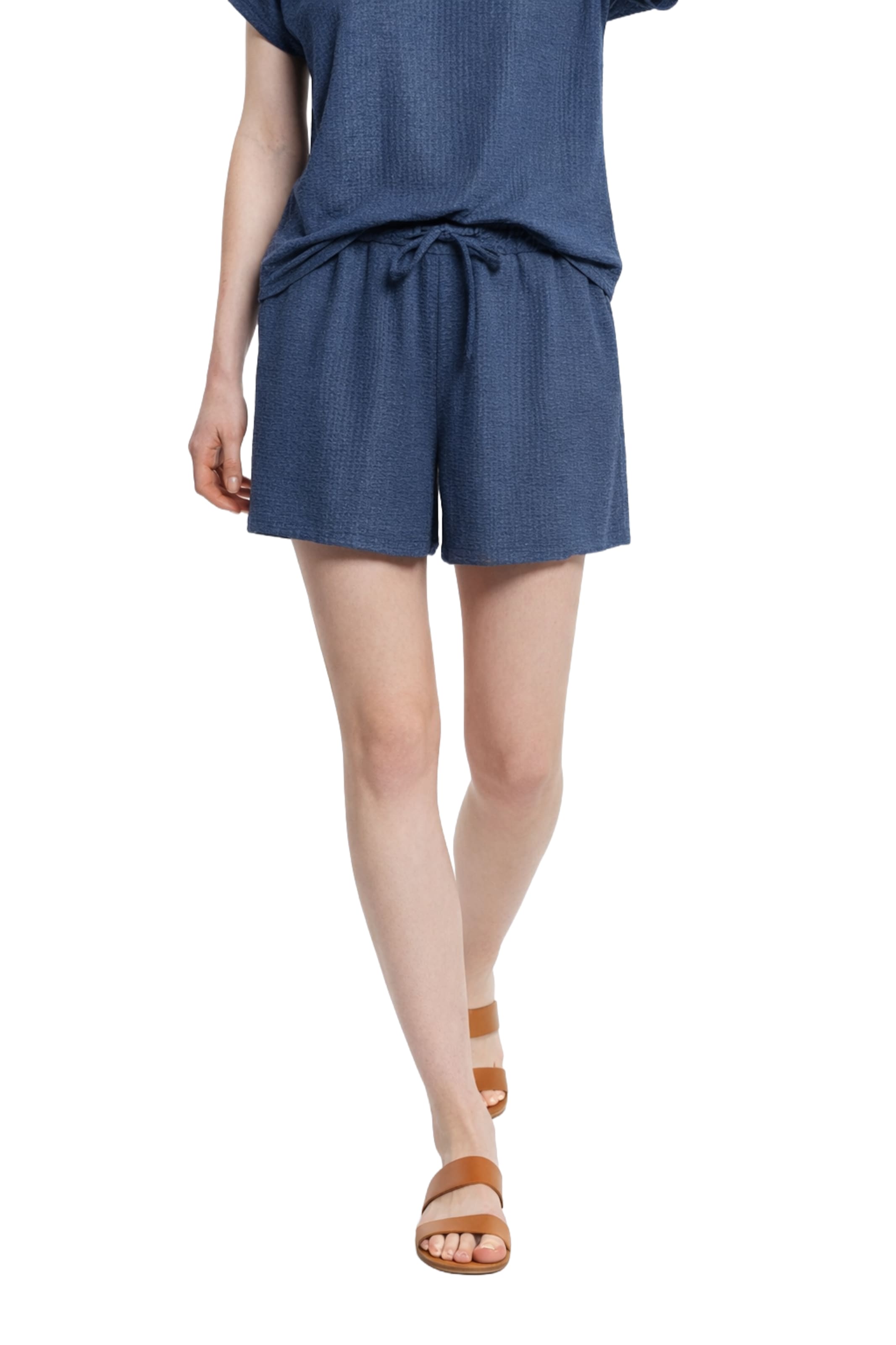No Matter What Loose fit Trousers in Blue: front