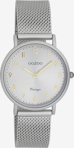 OOZOO Analog Watch in Silver: front