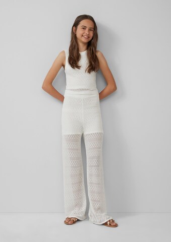 Wide Leg Pantalon s.Oliver en beige