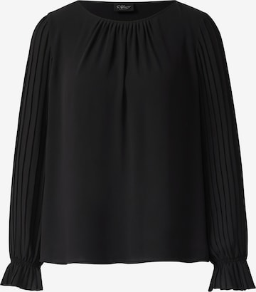 s.Oliver Blouse in Zwart: voorkant