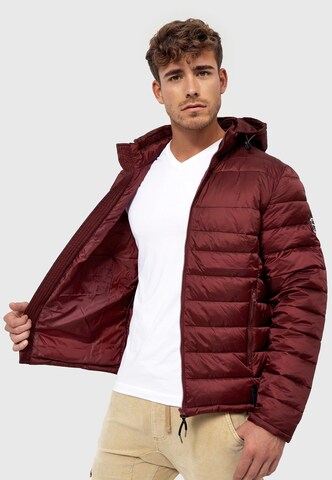 INDICODE JEANS Winterjas 'Hampshire' in Rood
