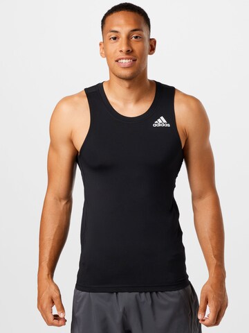 Tricou funcțional de la ADIDAS PERFORMANCE pe negru: față