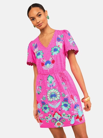 love & roses Summer dress in Pink: front