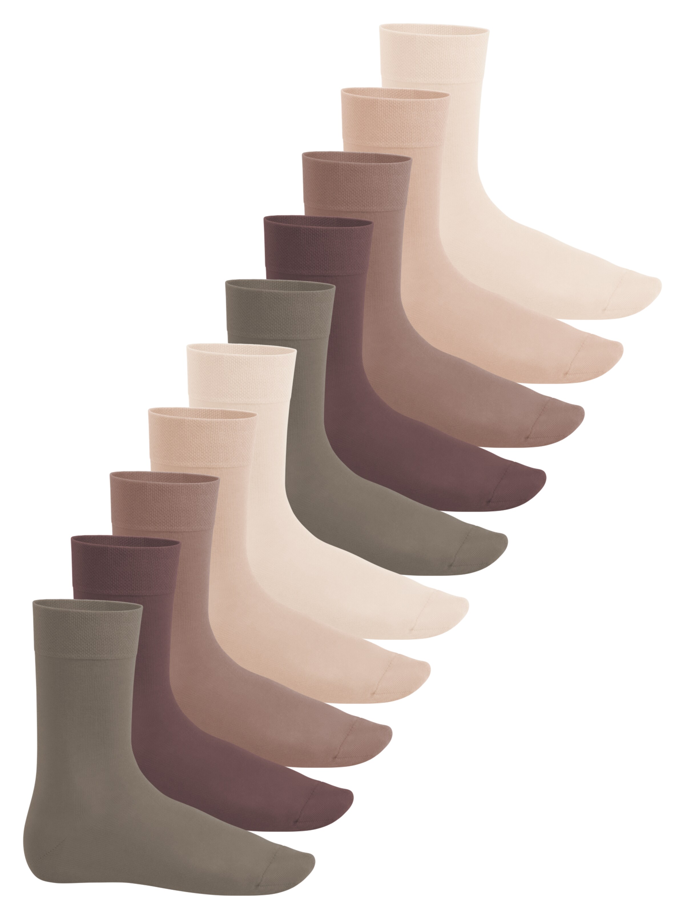 footstar Socks 'EVERYDAY!' in Beige: front