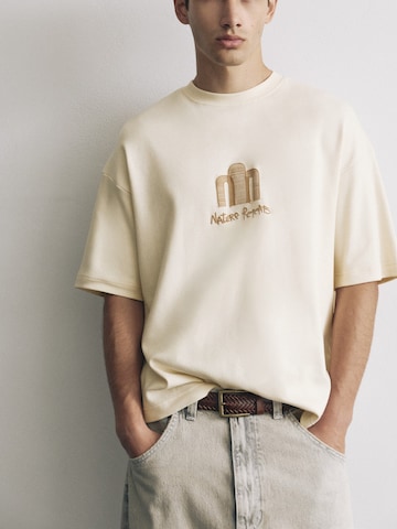 Pull&Bear Shirt in Beige