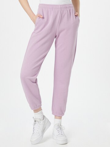 Champion Authentic Athletic Apparel Tapered Trousers in Purple: front